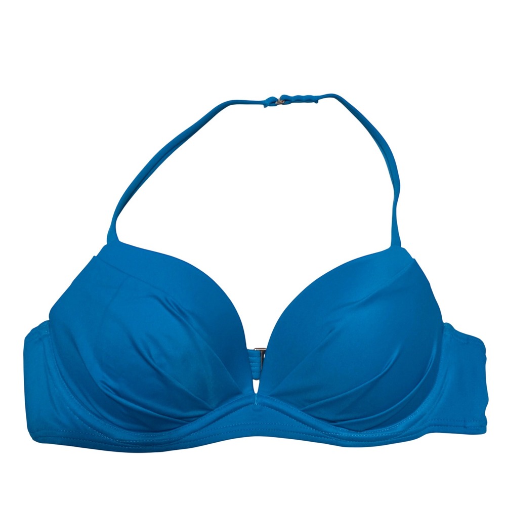 Victoria's Secret The Angel Convertible Push Up‎ Bikini Top Blue 34B